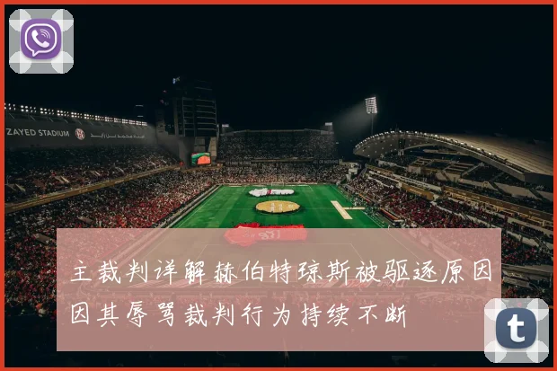 主裁判详解赫伯特琼斯被驱逐原因因其辱骂裁判行为持续不断